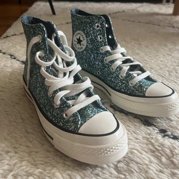 Chuck 70 Glitter (green) size M4/W6- NWOT - Picture 2 of 5